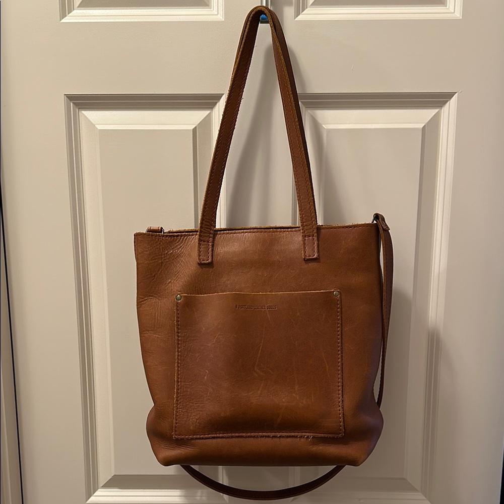 Portland Leather Brown Tote Bag